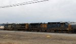 CSX 129 & 594 sit in the yard